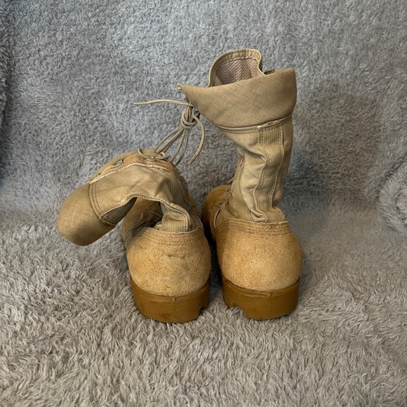 VTG 1997 RO Search US Military Combat Boots Desert Tan Hot Weather 9.5 R - Picture 4 of 16